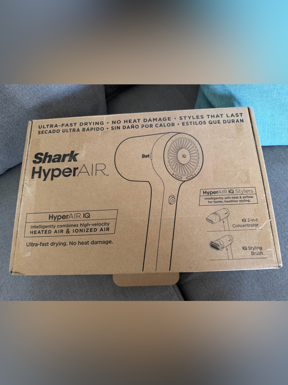 Shark HyperAir IQ HD112BRN HAIR DRYER BLOWDRYER CONCENTRATOR, STYLING BRUSH - Picture 9 of 10
